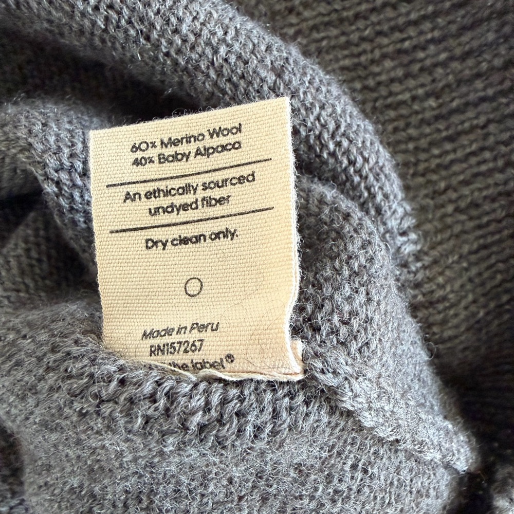 MATE Charcoal Wool Blend Sweater - Picture 3 of 5